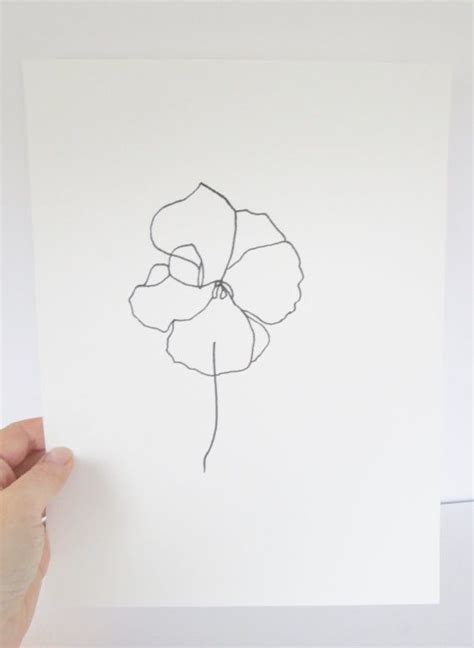 Minimalist Aesthetic Flower Drawing Bgdiki