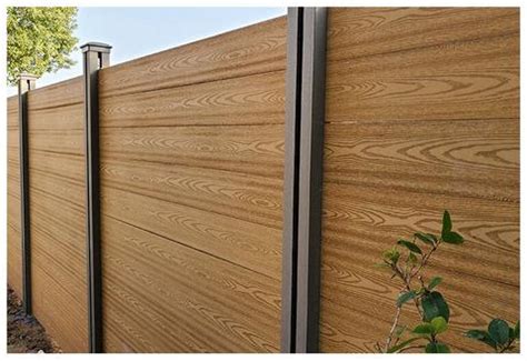 China Garden Wpc Fencing Screen Panels Wood Grain Privacy Fence For