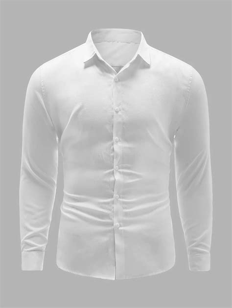 Manfinity Mode Men Button Through Oxford Shirt Shein Usa