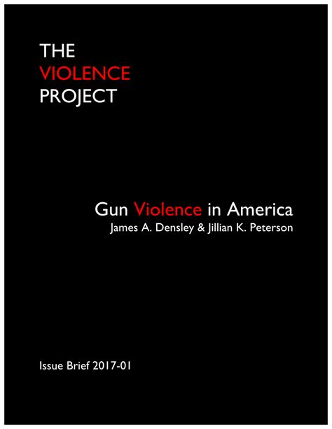 Pdf Gun Violence In America