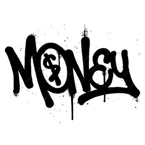 Premium Vector Graffiti Spray Paint Word Money Isolated Vector