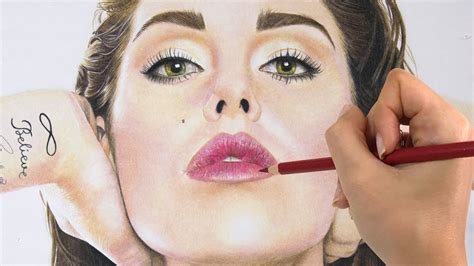 How To Draw Realistic Lips Real Time Drawing Tutorial Youtube