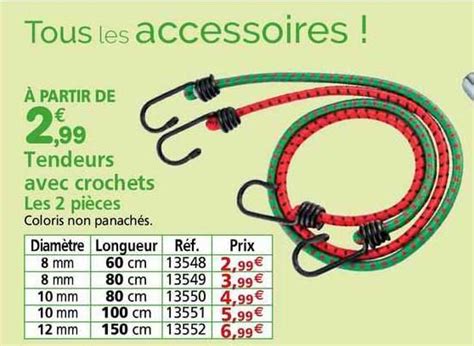 Promo Tendeurs Avec Crochets Les 2 Pièces chez Provence Outillage