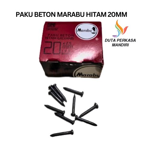 Jual DPM PAKU BETON HITAM MARABU 20MM PAKU BETON 2CM STEEL FIXING