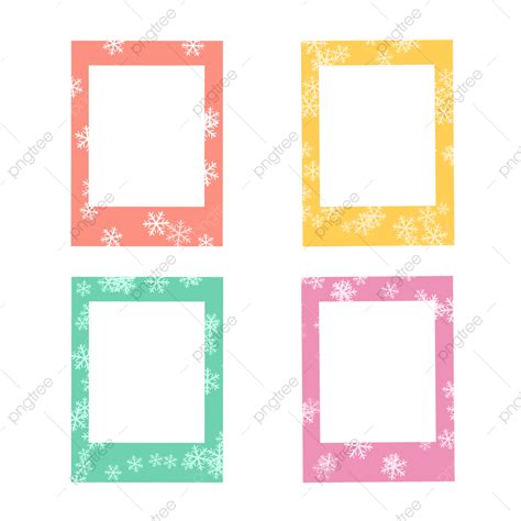 Polaroid Photo Frame Hd Transparent Winter Cute Polaroid Photo Frame