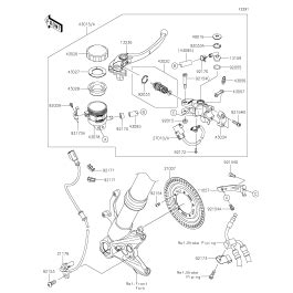 Maitre Cylindre Av Pour Ninja H Sx Se Zx Bjf Vert Esprit