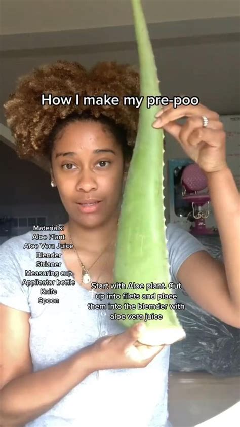 How I Make My Aloe Pre Poo Natural Hair Products Natural Hair