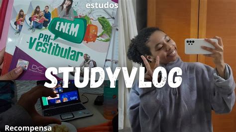 Studyvlog estudos do Enem simulado método de estudo dicas YouTube