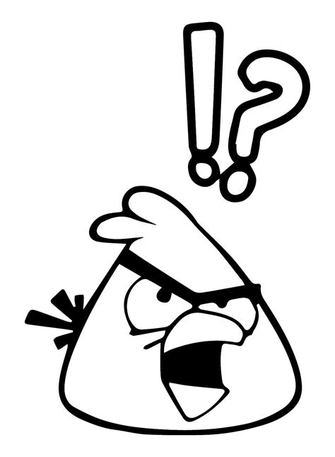 24 Chuck Angry Bird Coloring Pages ColoringPagesOnly