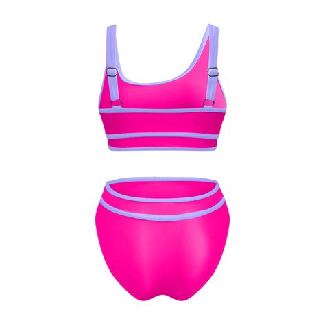 Floleo Women S High Waisted Bikini Sets Sporty Two Piece Swimsuits