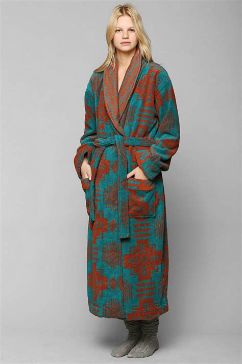 Lyst - Urban outfitters Terry Cloth Robe in Green