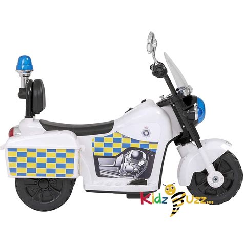 6V Electronic Police Trike Motorcycle | kidzbuzzz