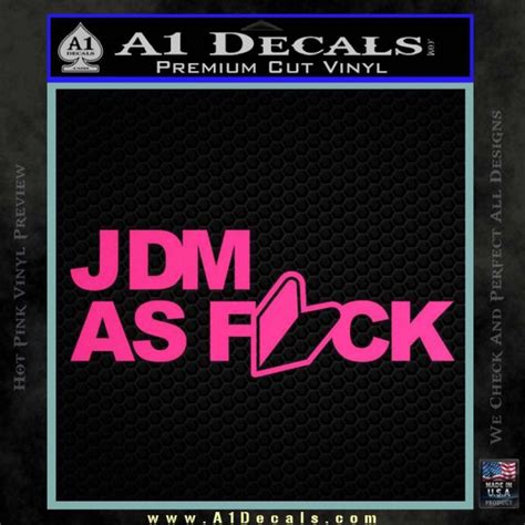 JDM As Fuck Decal Sticker A1 Decals