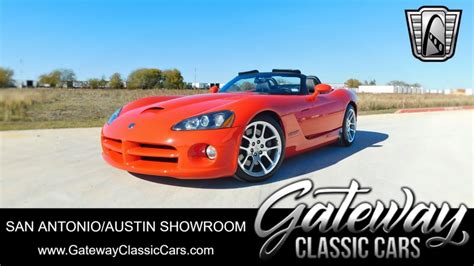 2003 Dodge Viper Gateway Classic Cars San Antonio Austin Stock 148