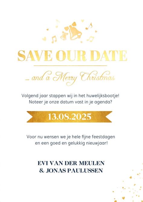 Grappige Save The Date Kerstkaart Met Foto Kaartje2go