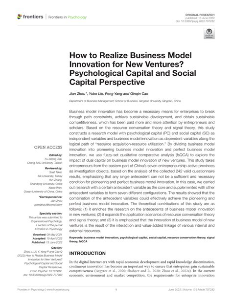 Pdf How To Realize Business Model Innovation For New Ventures