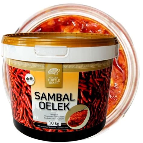 Sos Sambal Oelek Pasta Ostry Przecier Z Chili Hot 10kg GOLDEN TURTLE