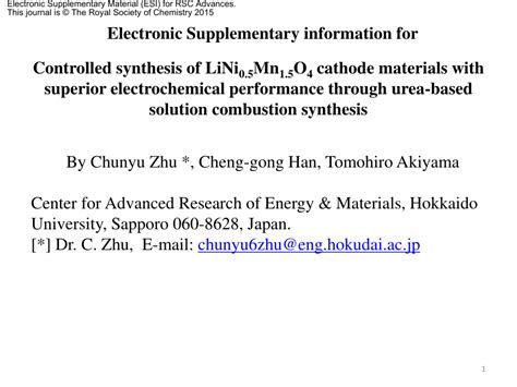 Pdf Controlled Synthesis Of Lini Mn O Cathode Materials