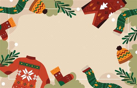 Christmas Ugly Sweater Background in Flat Style 3972651 Vector Art at Vecteezy