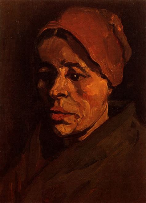 Head Of A Peasant Woman With Brownish Cap Nunen Nuenen