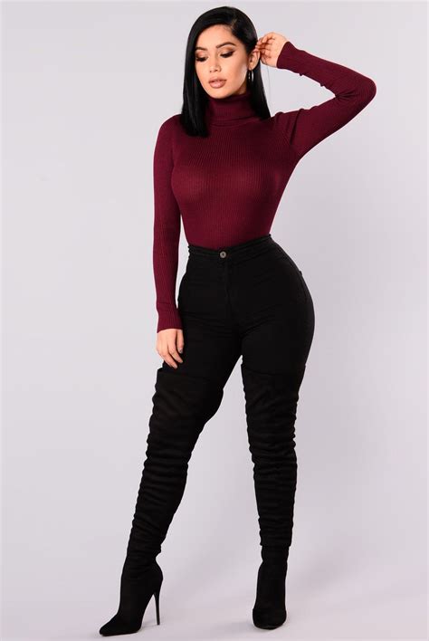 Tara Turtle Neck Sweater Heathergrey Sweaters Fashion Nova Boujee