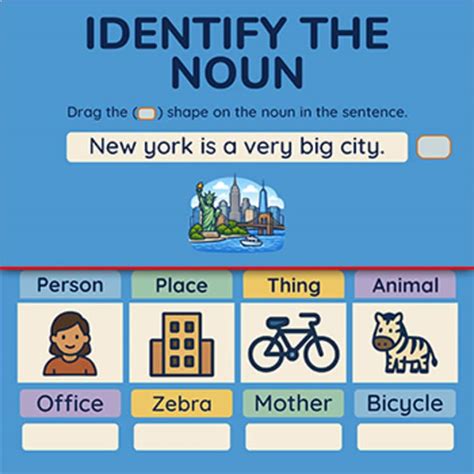 identify  noun   sentence google  powerpoint tpt
