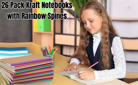 pack  kraft notebooks bulk    lined paper notebook