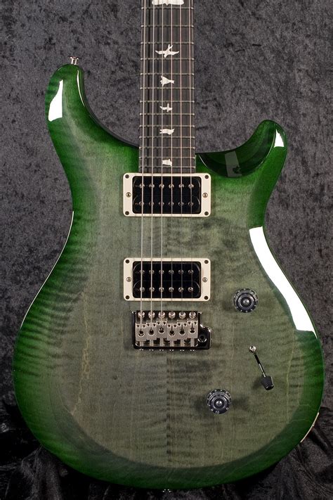 Prs S2 Custom 24 Faded Grey Blackgreen Burst Guitar Gallery