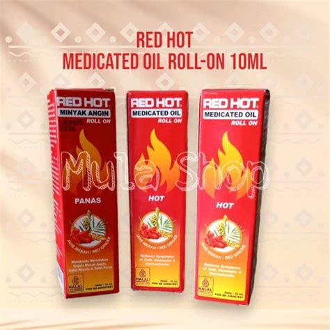 Promo RED HOT MEDICATED OIL ML RED HOT MINYAK ANGIN JAHE MERAH ML Diskon Di Seller