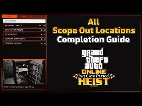 Gta Online Cayo Perico Heist Scope Out All Points Of Interest