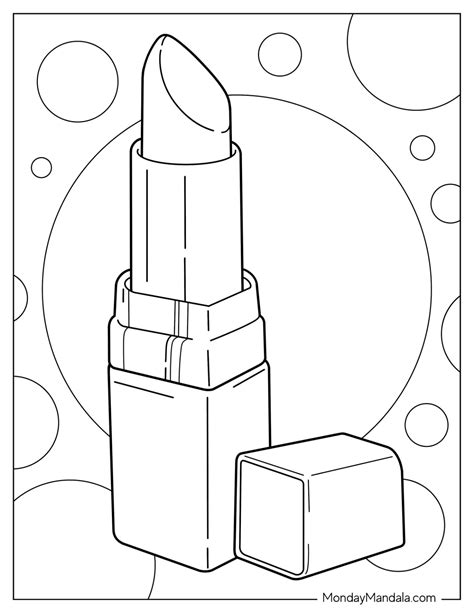 Free Printable Makeup Coloring Pages