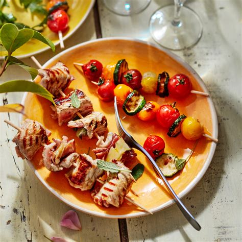 Brochettes De Mini Saltimbocca Aux L Gumes Grill S Recettes Ethniques