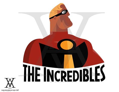 The incredibles logo disney vector. INSTANT DOWNLOAD | Etsy