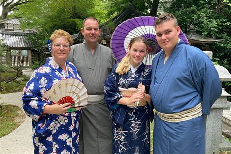 Kimono Tea Ceremony Calligraohy And Amulet Cultural Activity In Miyajima