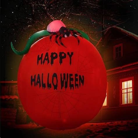 Best Pumpkin Lighted Halloween Inflatable Pumpkin Spider Led Lights Decor Outdoor Indoor Holiday