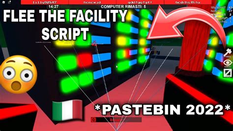 NEW FLEE THE FACILITY SCRIPT PASTEBIN 2022 Roblox ITA YouTube