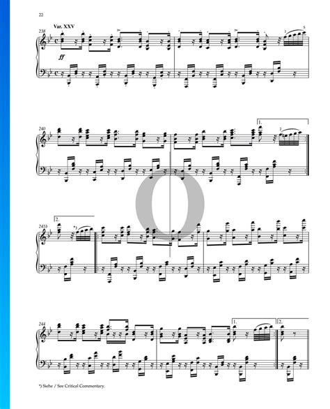 Variations And Fugue On A Theme By Handel Op Variation Xxv Sheet