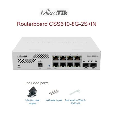 Jual Mikrotik CSS610-8G-2S+IN Cloud Smart Switch 8-Port Gigabit 2SFP ...