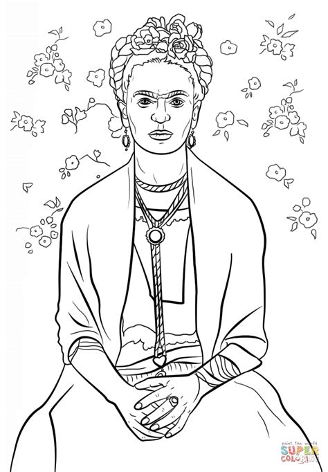 Desenho De Frida Kahlo Para Colorir Desenhos Para Colorir E Imprimir