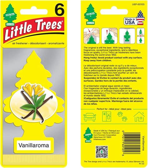 LITTLE TREES Air Fresheners Car Air Freshener. Hanging Tree Provides Long Lasting Scent for Auto ...