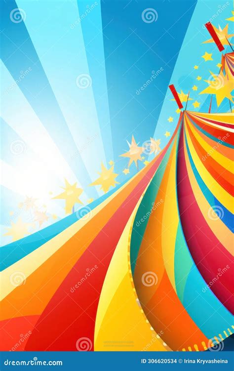 A Colorful Carnival Banner Adorns The Background Stock Illustration