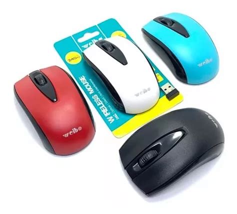 Mouse sem fio anti interferência Weibo de 2 4 GHz cores brancas