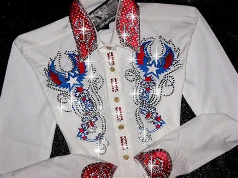 Just Fly Designs Patriotic Grand Entry Rodeo Queen Shirt Rodeo Shirts