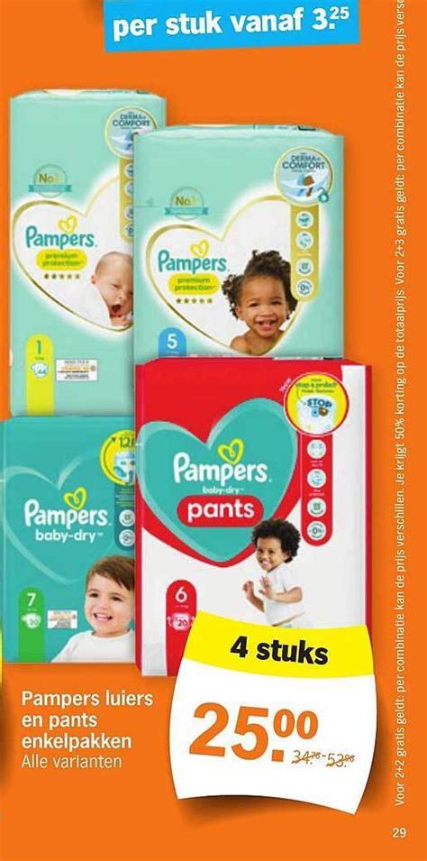 Pampers Luiers En Pants Enkelpakken Aanbieding Bij Albert Heijn