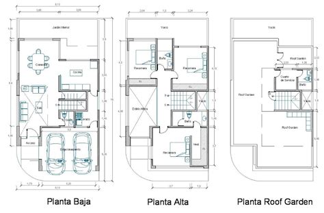 Planos De Casas Con Sala A Doble Altura Buscar Con Google Casas En