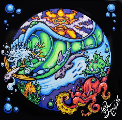 Surf Art Drew Brophy Surf Lifestyle Artist Surfboard Art Surf Art Art