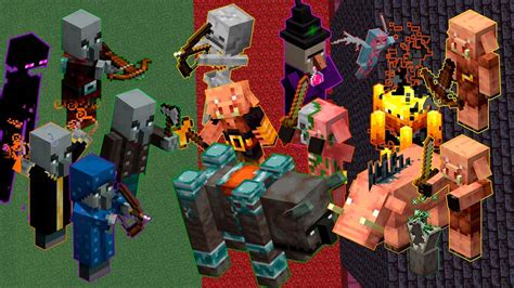 X3 Hardcore Raid Vs Nether Army Minecraft Mob Battle 1 16 2 Nether