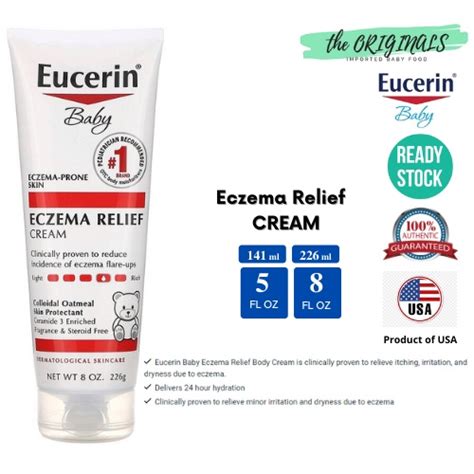 Ready Stock Eucerin Babyadult Eczema Relief Cream Steroid