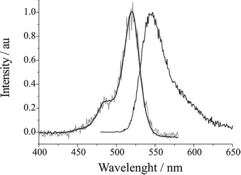 Normalized Absorption Solid Bold Line Fluorescence Excitation L Em