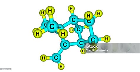 Camphene Molecular Structure Isolated On White Stock Photo - Download ...